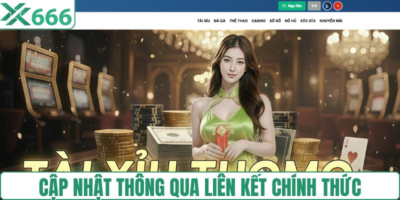Cập nhật thông qua liên kết chính thức