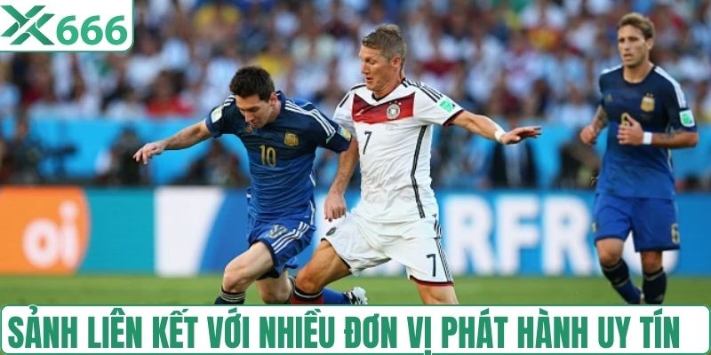 Sảnh liên kết với nhiều đơn vị phát hành uy tín